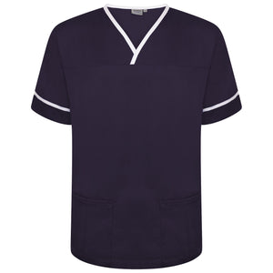 Behrens Contrast Trim Smart Scrub Top