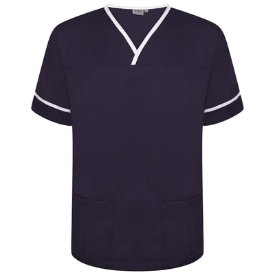 Branded Behrens Contrast Trim Smart Scrub Top