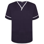 Behrens Contrast Trim Smart Scrub Top