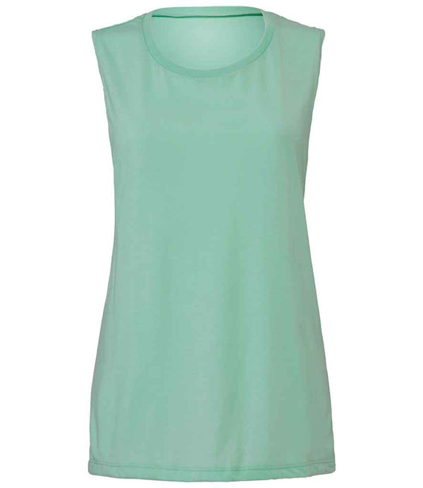 Bella Ladies Flowy Scoop Muscle Tank Top