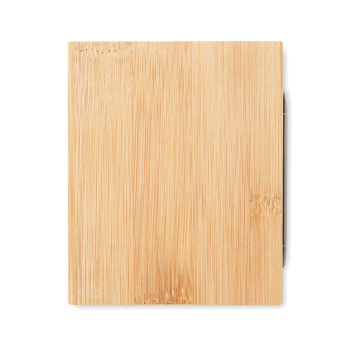 Branded Bamboo penholder and LCD clock
