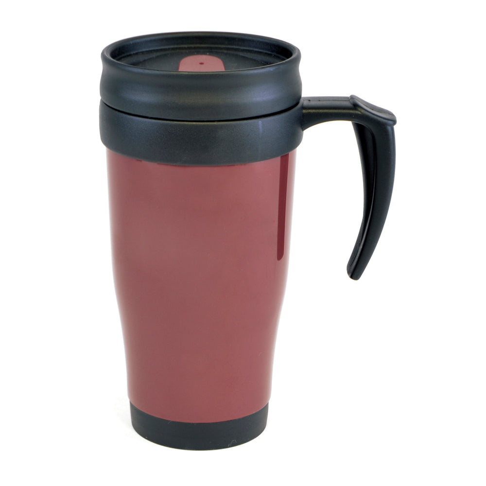 Branded Polo Plus 400 ml Plastic Solid Coloured Travel Mug