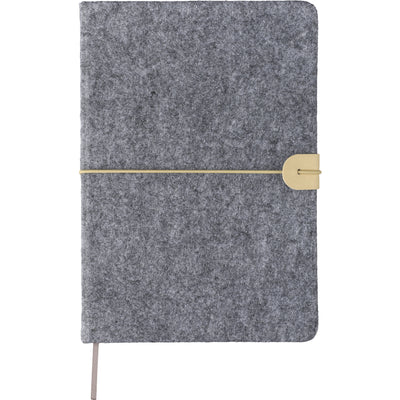 The Dario - Recycled felt notebook (approx. A5)