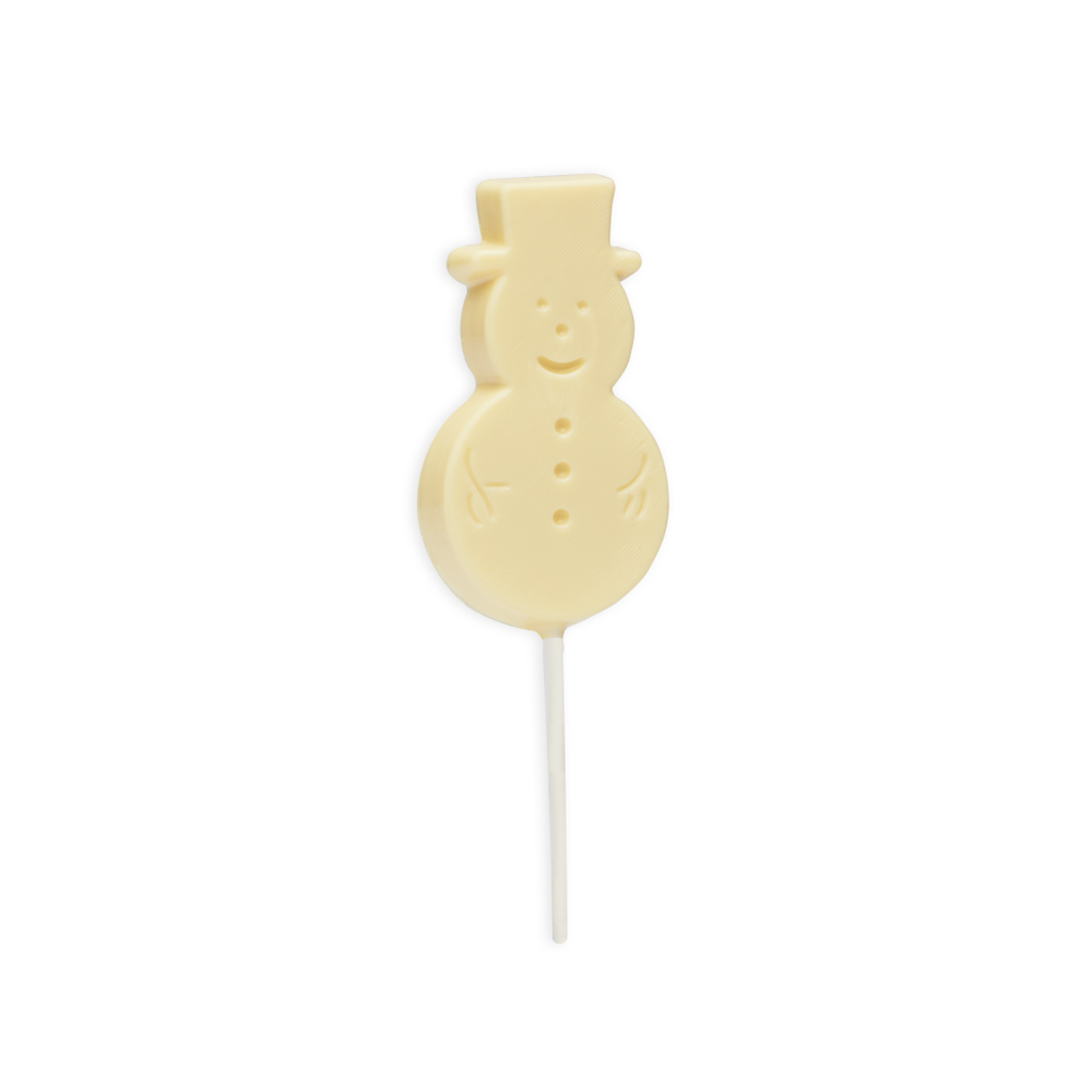 Branded White Chocolate Snowman Lolly