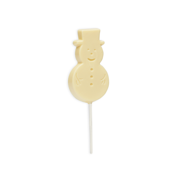 Branded White Chocolate Snowman Lolly