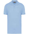 WK Designed to Work Anti-Bacterial Piqué Polo Shirt Sky Blue