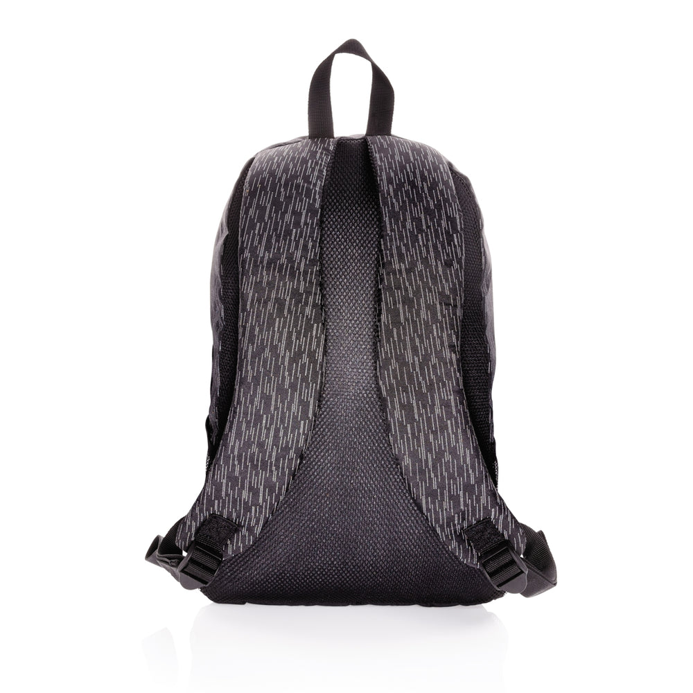Branded AWARE™ RPET Reflective laptop backpack