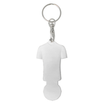 Football Shirt Shaped Trolley Coin Keyring