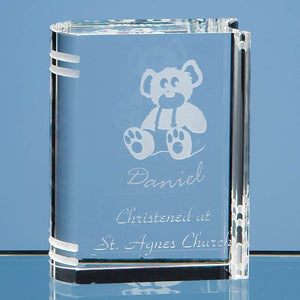 6cm Optical Crystal Miniature Book