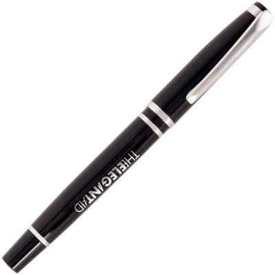 Branded VALENTINO NOIR ball pen with Chrome undercoat