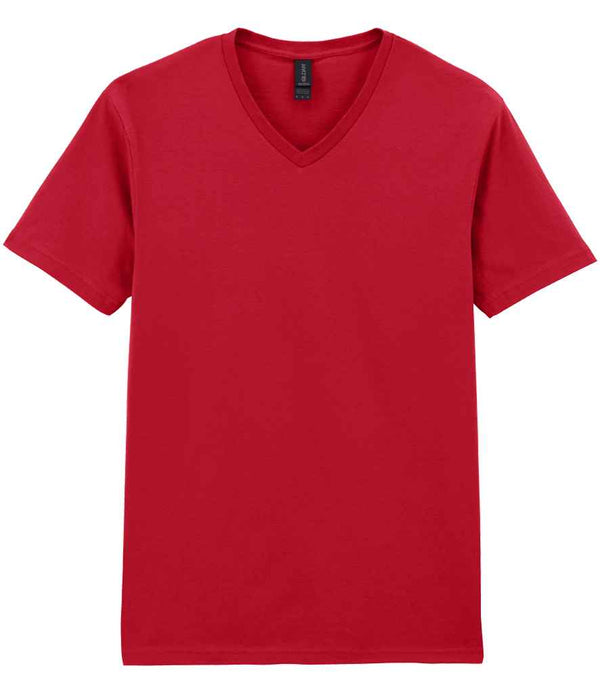 Gildan SoftStyle® V Neck T-Shirt Cherry Red