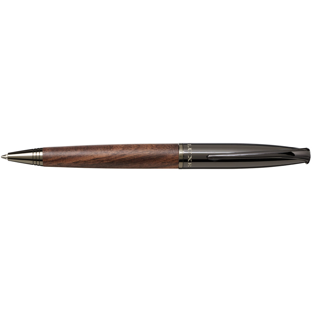 Branded Loure wood barrel ballpoint pen