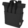 Branded Joey 15” GRS recycled canvas rolltop laptop backpack 15L
