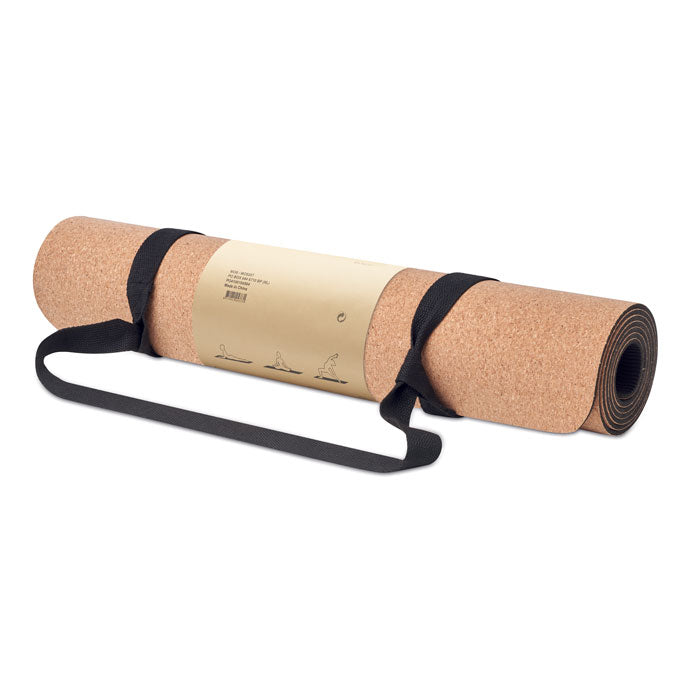 Branded Cork yoga mat