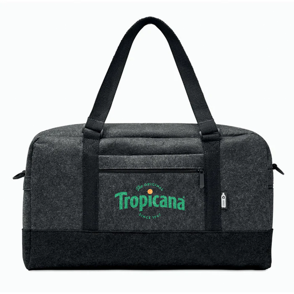 Branded RPET felt weekend bag