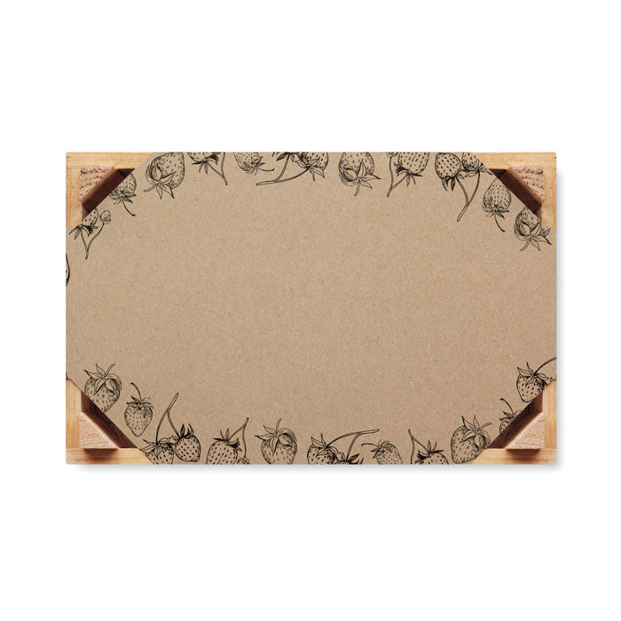 Branded Strawberry kit in wooden crate