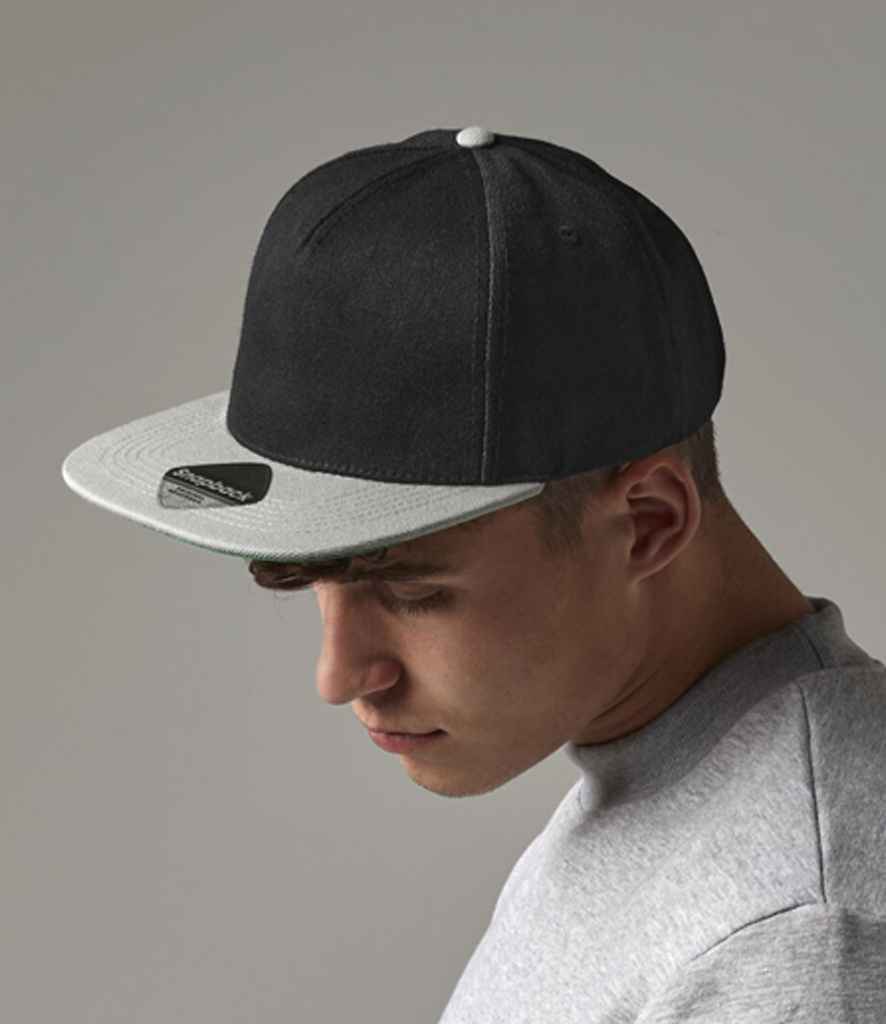 Branded Beechfield Original Flat Peak Snapback Cap