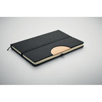 A5 RPET notebook 80 lined with Bamboo Detail