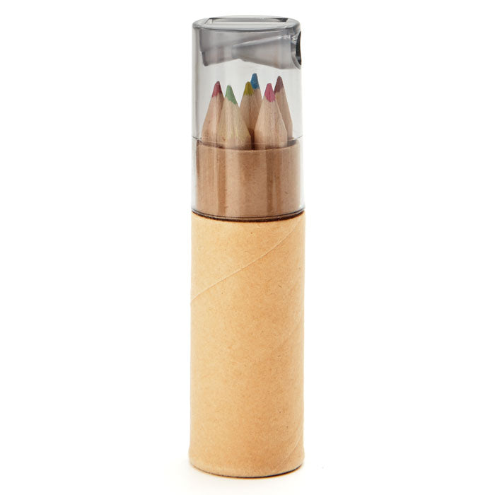 Branded 6 coloured pencils