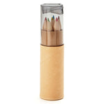 Branded 6 coloured pencils