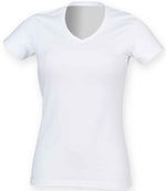 SF Ladies Feel Good Stretch V Neck T-Shirt
