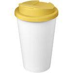 Branded Americano® Eco 350 ml recycled tumbler with spill-proof lid