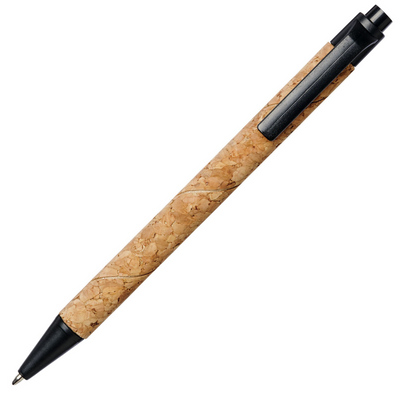 Branded Midar cork and wheat straw ballpoint pen