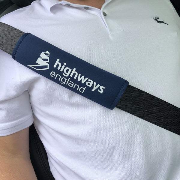 Branded Neoprene Seat Belt Cover (Large)
