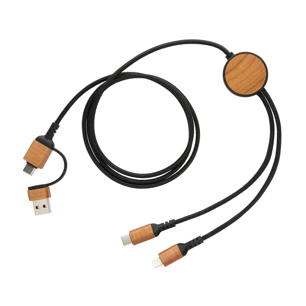 Branded Ohio RCS certified recycled plastic 6-in-1 cable