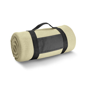 THORPE. Fleece blanket with removable handle (180 g/m²)