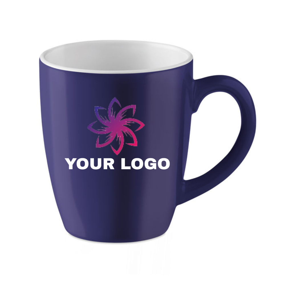 Branded Ceramic coloured mug 290 ml