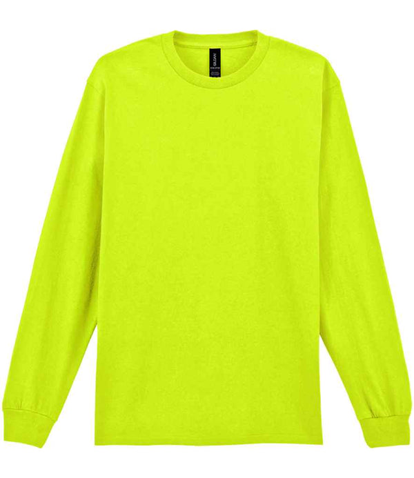 Gildan Ultra Cotton™ Long Sleeve T-Shirt Safety Green