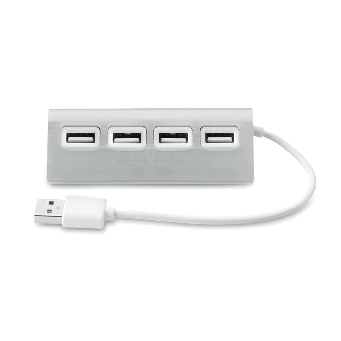 Branded 4 port USB hub with cable