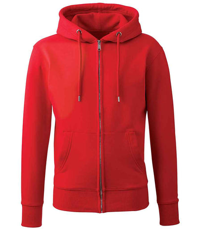 Anthem Organic Full Zip Hoodie Red
