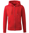 Anthem Organic Full Zip Hoodie Red