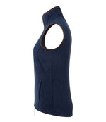 Premier Ladies Artisan Fleece Gilet Navy/Brown