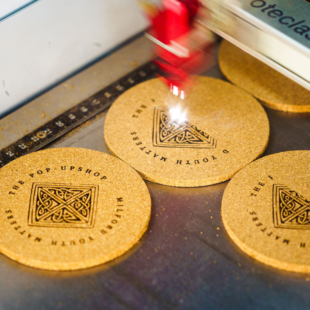 Branded Circular Cork Coaster