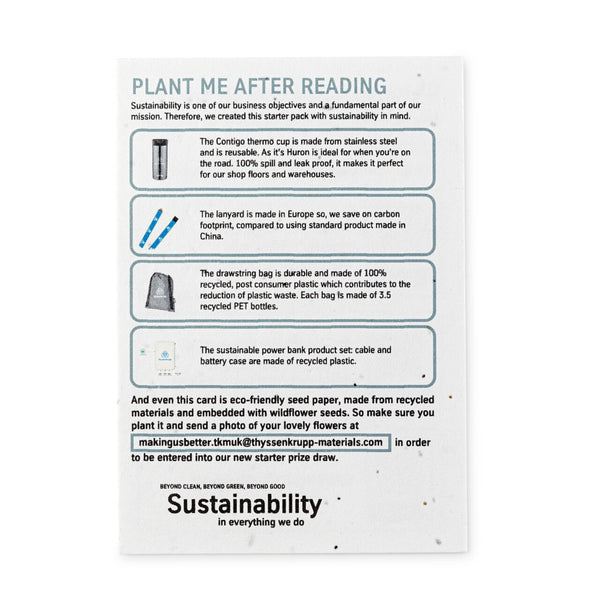 A6 Seed Paper