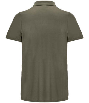 SOL'S Unisex Pitcher Recycled Polyester Piqué Polo Shirt Army