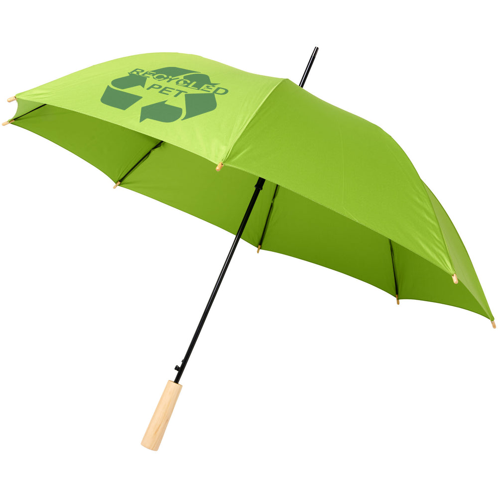 Branded Alina 23" auto open recycled PET umbrella