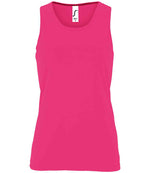 SOL'S Ladies Sporty Performance Tank Top Neon Pink