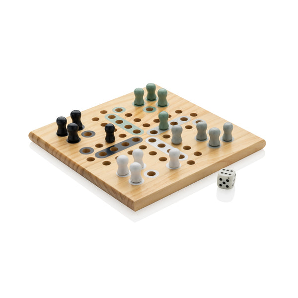 Branded Claire wooden Ludo game