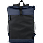 The Yani - RPET polyester roll-top backpack.