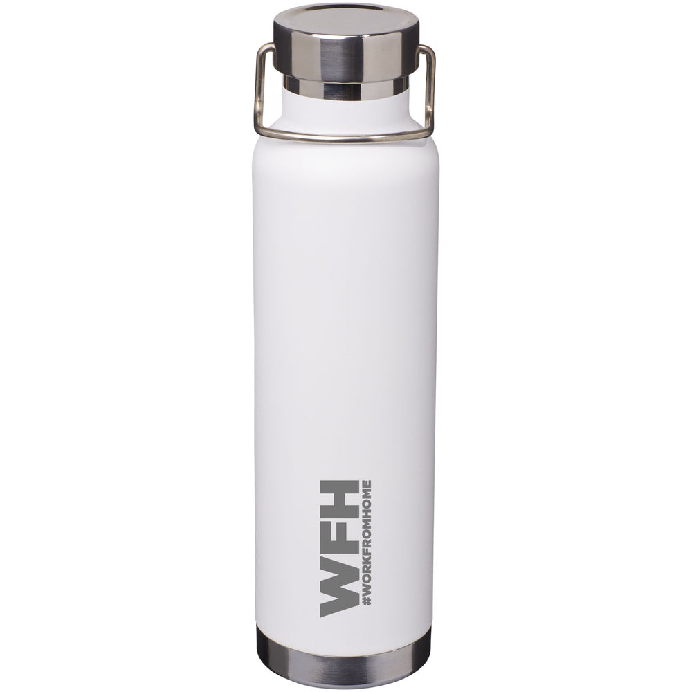 Branded Thor 650 ml copper vacuum insulated sport bottle