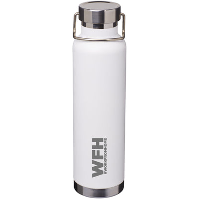 Branded Thor 650 ml copper vacuum insulated sport bottle