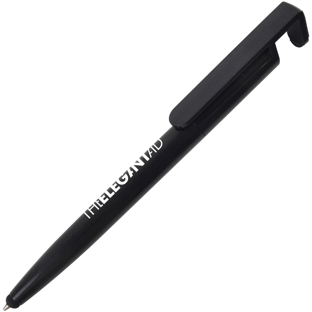 Branded PHONE-UP ball pen with phone cleaner/stylus