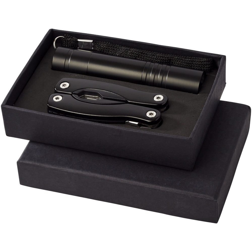 Branded Scout multi-function knife and LED flashlight set