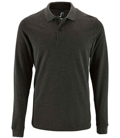 Branded SOL'S Perfect Long Sleeve Piqué Polo Shirt