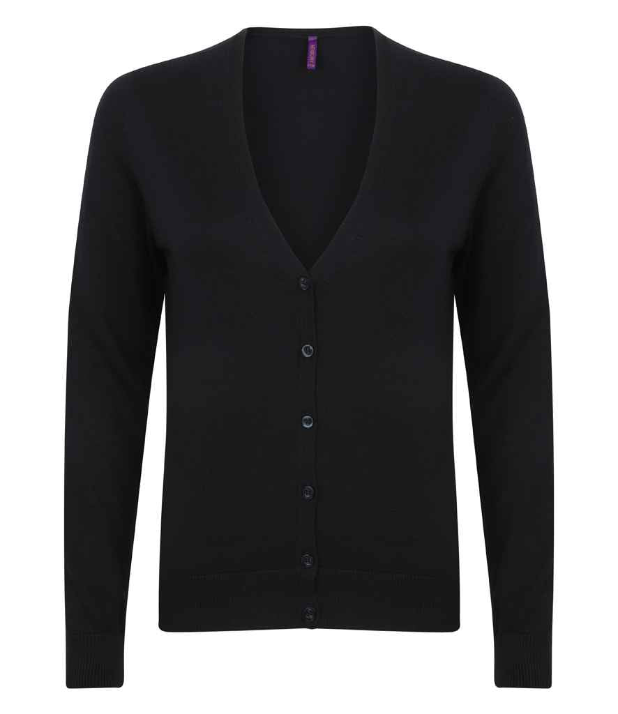 Branded Henbury Ladies Lightweight V Neck Cardigan