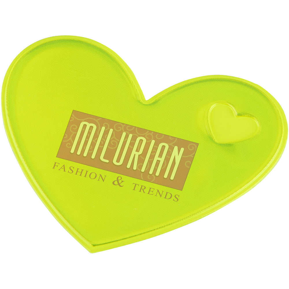 Branded RFX™ S-12 heart M reflective PVC sticker